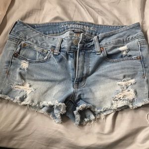 Distressed Jean Shorts